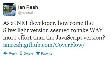 As a .NET developer, how come the Silverlight version seemed to take WAY more effort than the JavaScript version?